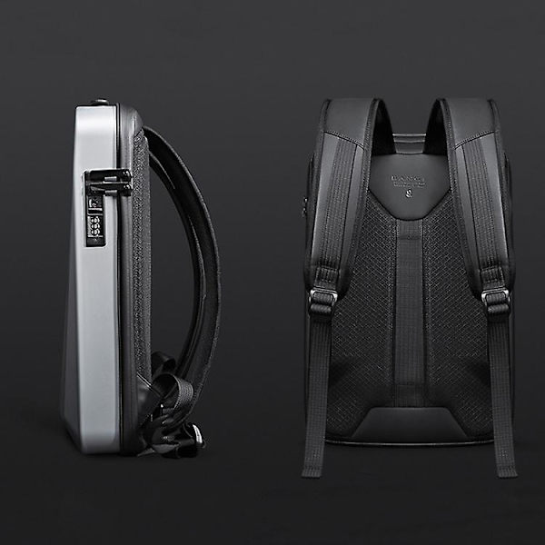 Bange Bg-22201 Business Hard Shell Datorväska Herr Ryggsäck Vattentät Bagage Titanium
