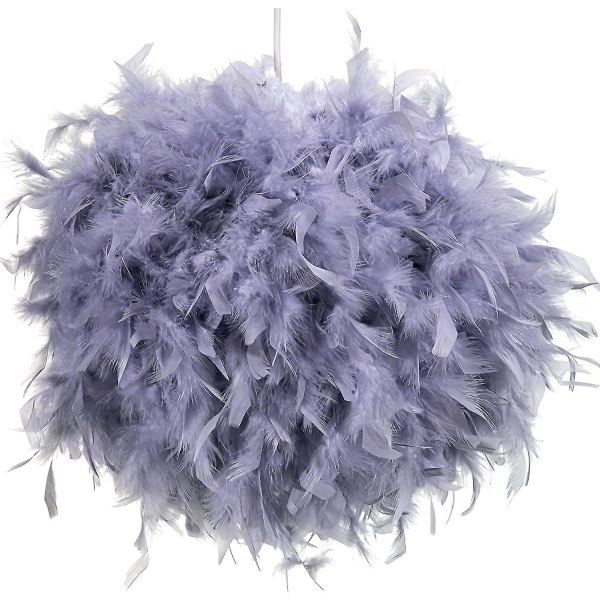 Feather Light Shade | Lampeskjermer for taklampe, bordlampe, gulvlampe | Fluffy Feather Lampeskjerm Taklysskjerm Til Stue