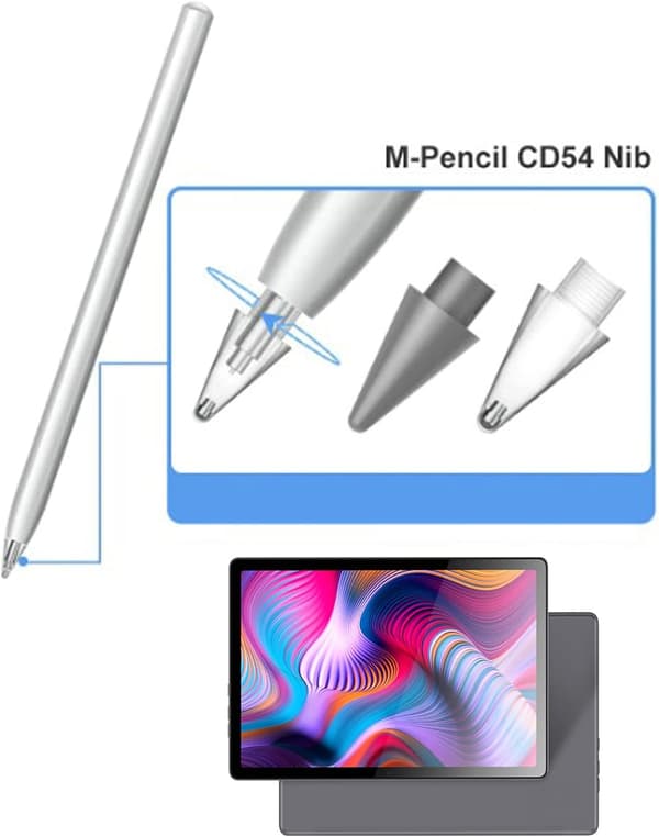 Ersättningsspetsar - 2-pack för Huawei M-Pencil 2:a generationens Cd54 pennspets (klar)