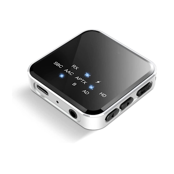 Bluetooth 5.2 Sender Modtager Til TV Til Trådløse Hovedtelefoner/Højttalere, Aptx Adaptive/HD/Lav Latency Tråd,