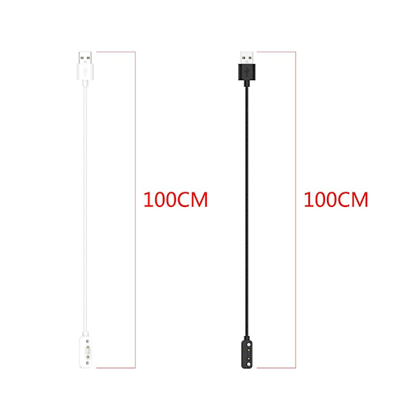Laddningskabel Dockningsfäste Laddare Adapter Sladdstation för Mibro XZ7/P6S/X3S White
