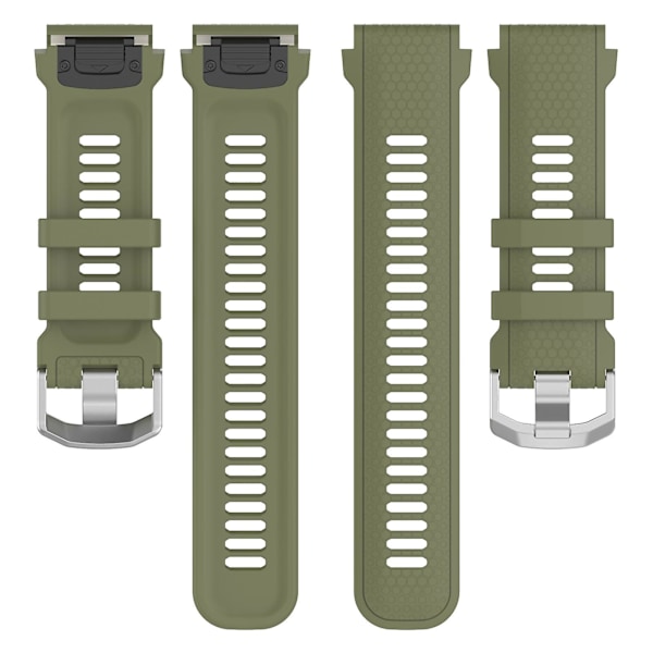 Silikoneurrem til Garmin MARQ/Approach S62/S60, udskiftningsurrem med honeycomb-tekstur Jungle Green