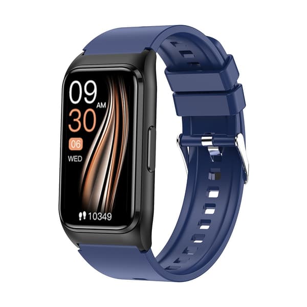 Smartwatch Tk75, pulsmåler, blodtryk, kropstemperatur (blå)