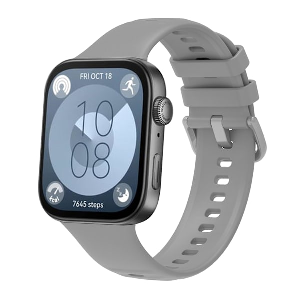 Justerbart silikonarmband för Huawei Watch Fit 3 Grey