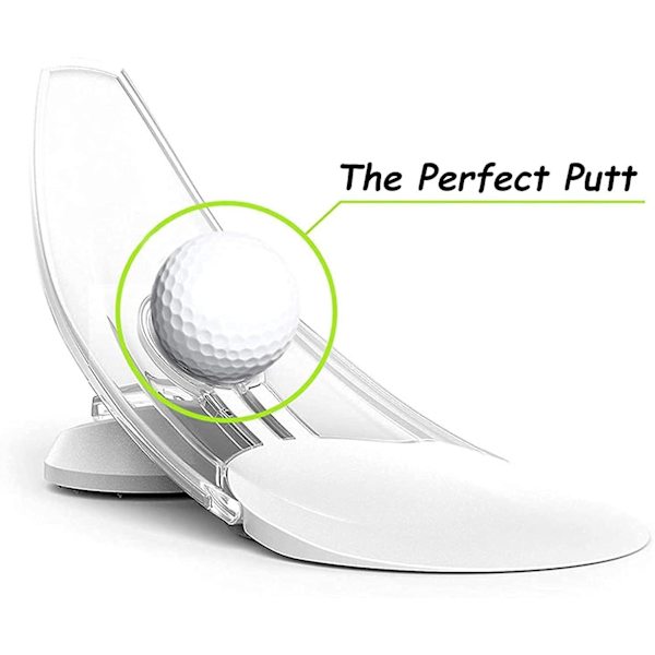 Golf Pressure Putt Trainer Bärbar Putting Träningshjälpmedel för golfträning White