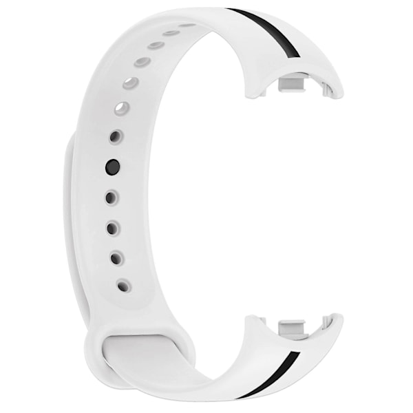 Mjukt silikonarmband för Xiaomi Smart Band 8 Tvåfärgad justerbar handledsrem med spänne/Gul F Xiaomi Smart Band 8