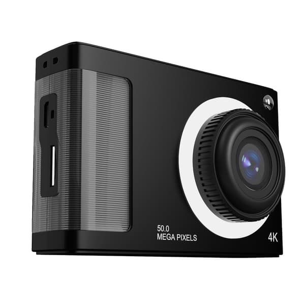 Kompaktkamera - Bærbar HD 1080P, 16X zoom, 48MP, 2,4 tommer LCD-skærm (sort)