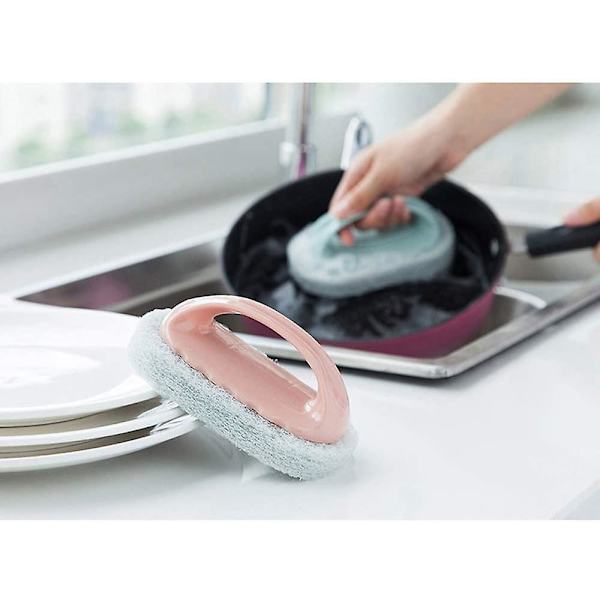 3st Rengöringsborste Hem Kök Badrum Badkar Kakel Vägggolv Hushållssaneringsborste Magic Sponge Tub Scrubber