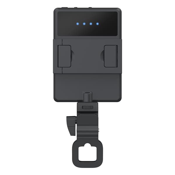 60 LED Selfie-lys med front- og bagklips, genopladeligt, med 3 lystilstande (sort)