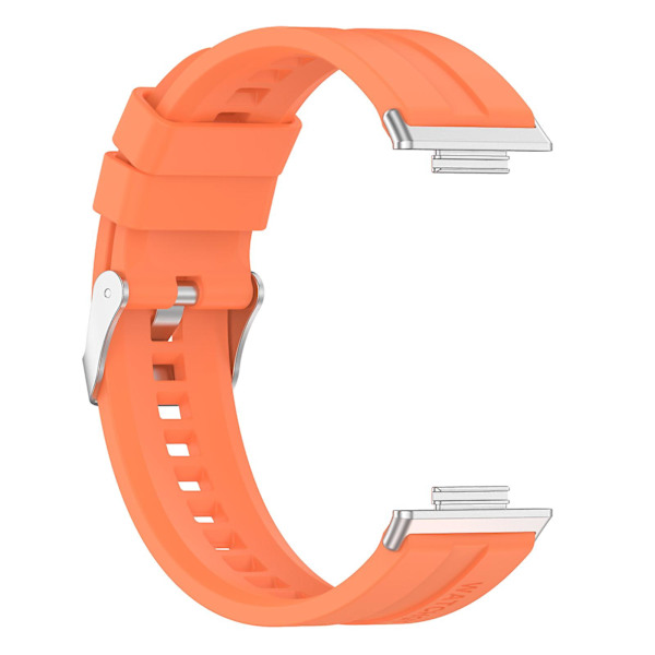 Snabbkoppling klockarmband i silikon för Huawei Watch Fit 2, 20 mm sportklockarmband med spänne Orange