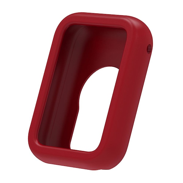 Blød silikoneetui til Xiaomi Smart Band 8 Pro, stødsikkert smartwatch-rammecover Wine Red