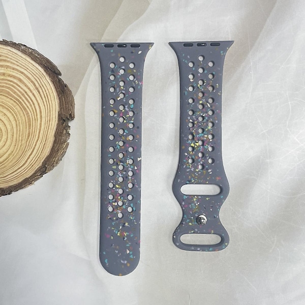 Rem til Apple Watch Series 9 8 7 41mm/SE (2023) SE (2022) 6 5 4 SE 40mm/3 2 1 38mm Håndledsrem Multicolor A Apple Watch Series 9 4