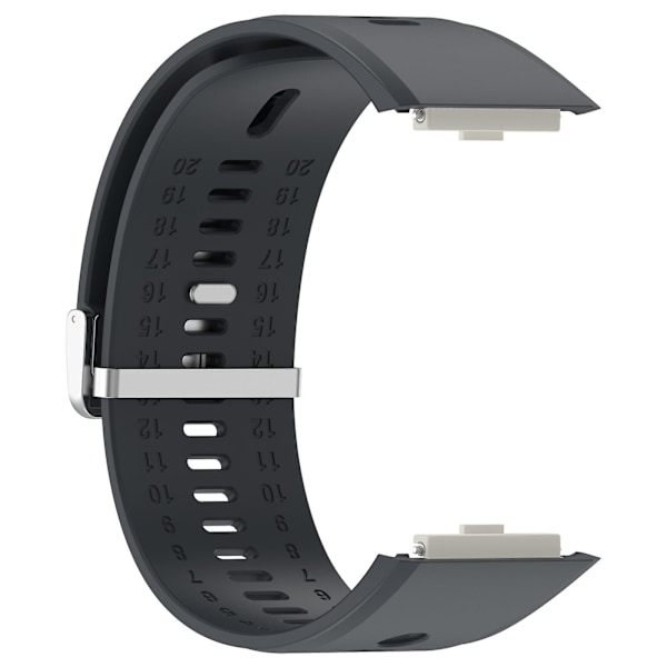 For Xiaomi Watch H1 udskiftningsremme Åndbar silikone urrem Dark Grey