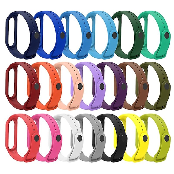 Mjuk TPU-klockarmband för Xiaomi Mi Band 7, justerbart armband