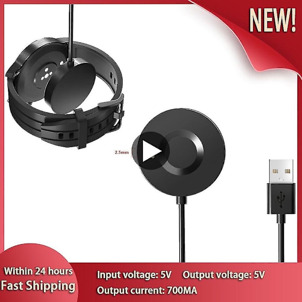 Lataustelakointiaseman telinetelakka Klassinen kannettava langaton magneetti Samsung Galaxy Watch 4 -lataustelakointiasemalle 5v USB 1m black 2
