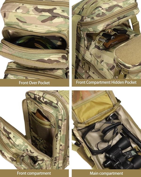 Tactical Backpack 26L Pieni Vedenpitävä Suojalaukku (Musta)
