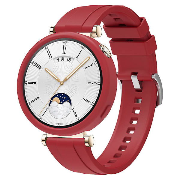 Mjukt silikonarmband för Huawei Watch GT 4 41 mm Red