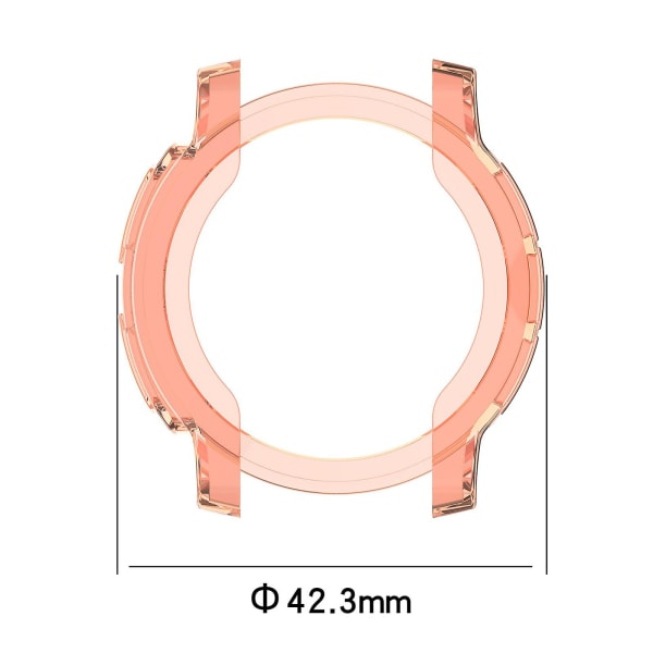 för Smart Watch Housing Bumper Cover Ram för case för Shell för Instin Transparent Blue