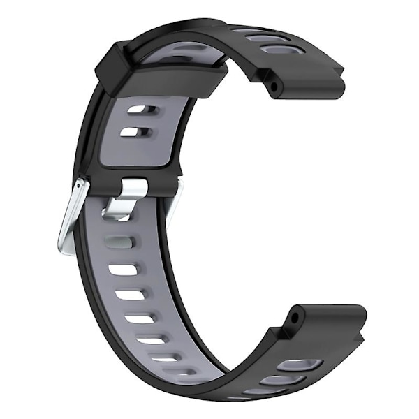 Garmin Forerunner 735 XT -kaksivärinen silikoniranneke (musta + keltainen) Black   Grey