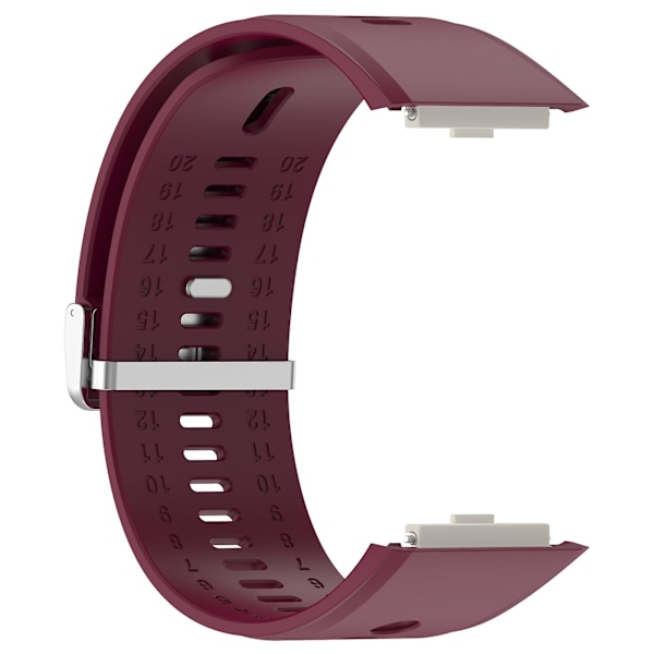 For Xiaomi Watch H1 udskiftningsremme åndbar silikone urrem Wine Red