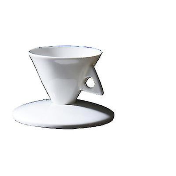 Let luksus kegletype kop keramisk kaffekrus og underkopsæt 1 x Cup And Saucer