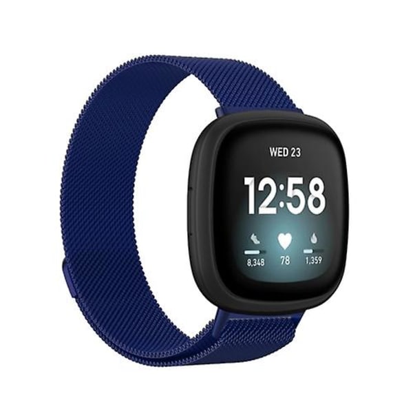 Til Fitbit Versa 3 Milanese Watch Band HMV Blue