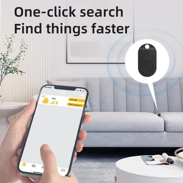 Anti-Lost Enhed Ny Oval Bluetooth Blå