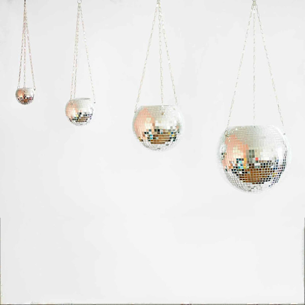 Disco Kugle Blomsterpotte Hængende Vaser Blomsterpotter Boligindretning Vaser 25cm
