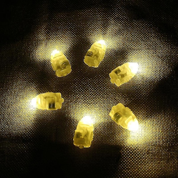 50 stk Led ballonlys med skifte farveskiftende batteridrevet lys Latern Wick Party Mini lampe til hjemmet Jikaix XC Red - Blue