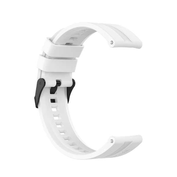 Til Huawei Watch GT 2 42mm Watchband med sort spænde White