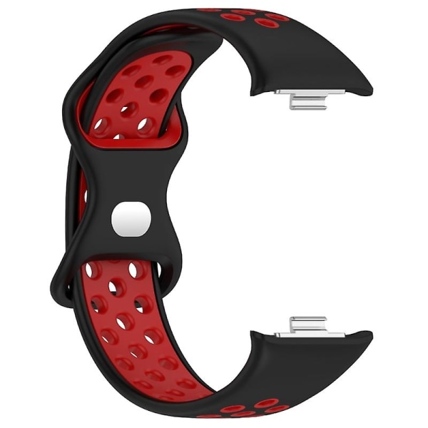 Silikonrem för 8 Pro Watch Band Armband Black red