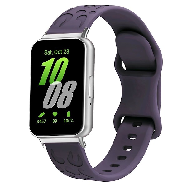 Til Samsung Galaxy Fit silikone urrem med leopardprint - Udskiftningsurrem - Pink Crimson Cherry