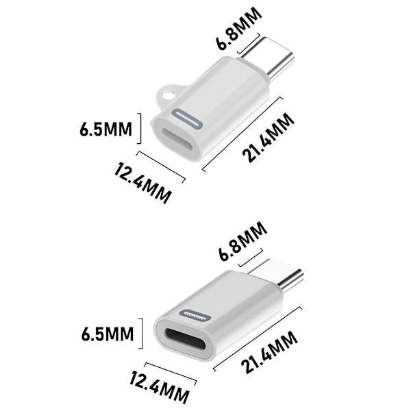 For iPhone15 Cell Phone PD Fast Charging Multi-Function Adapter Lighting Female to Type-C Male Charging Converter,B