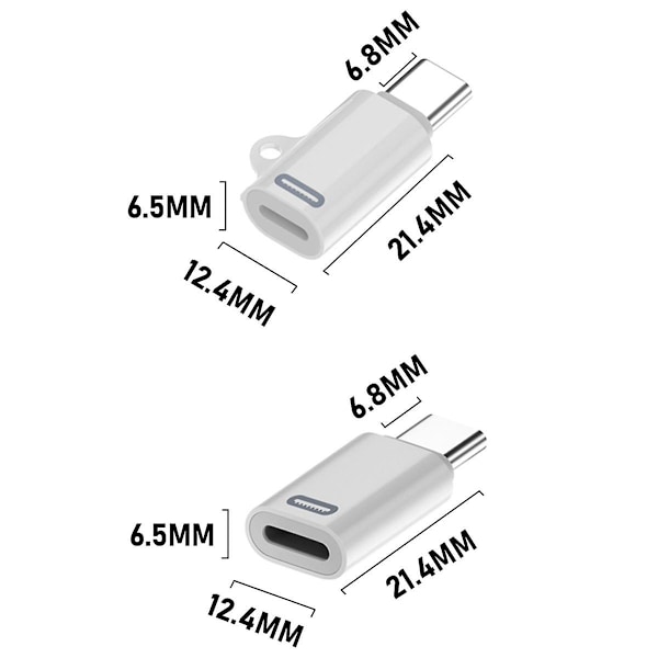 För iPhone15 Mobiltelefon PD Snabbladdning Multifunktionsadapter Lightning Hona till Type-C Hane Laddningskonverter,B