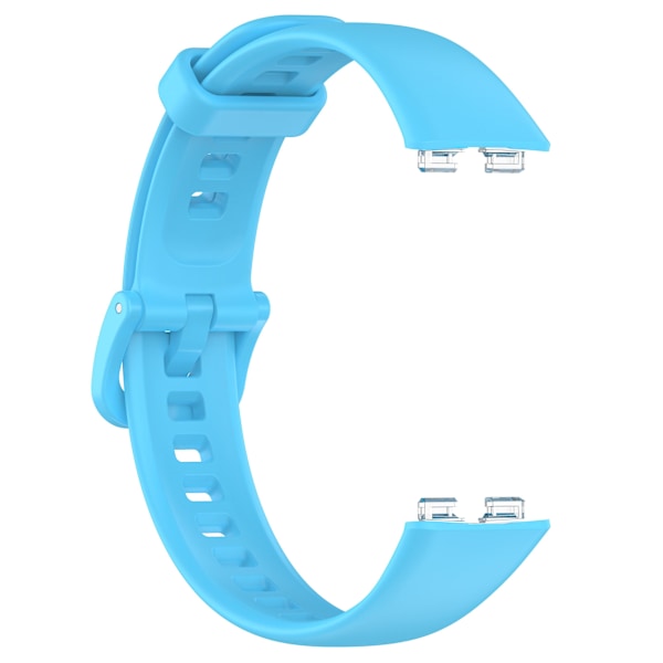 Reserveur urrem 24mm PU læder urrem til Huawei Band 8 Sky Blue