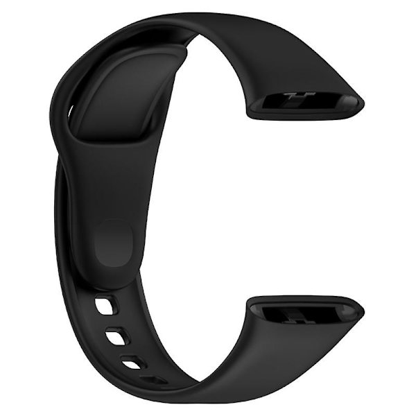 Silikonarmbandsbälte för Watch 3 anti-scratch Smartwatch Rem Loop-Armband Black