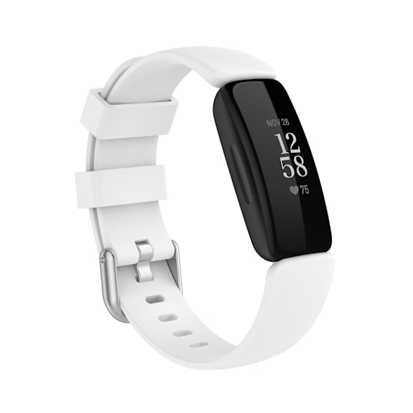 För Fitbit Inspire 2 TPE-klockarmband S White