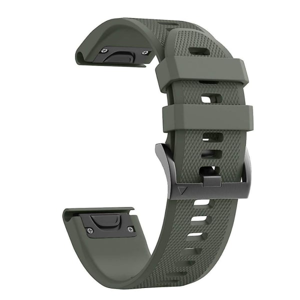 20 mm silikonikellon watch Garmin Fenix ​​5s Plus -puhelimeen Amygreen