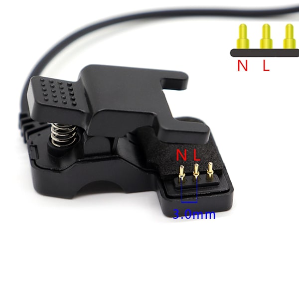 Universal Smartwatch-oplader til Tw64 68 til Smart Watch Usb-strømklip 3P C1 3MM