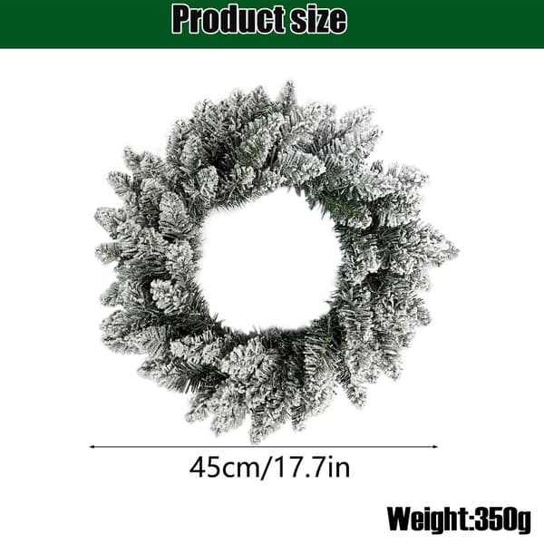 45 cm flockad grangirlang med 70 spetsar