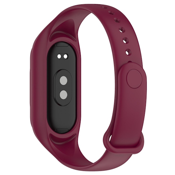 Ersättningsilikonrem för Xiaomi Smart Band 8, integrerat armband med fodral Wine red, Wine Red G Xiaomi Smart Band 8