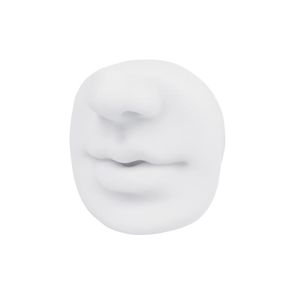 Silikon-näsmodell, mjuk silikonmodell för läpp-piercing White