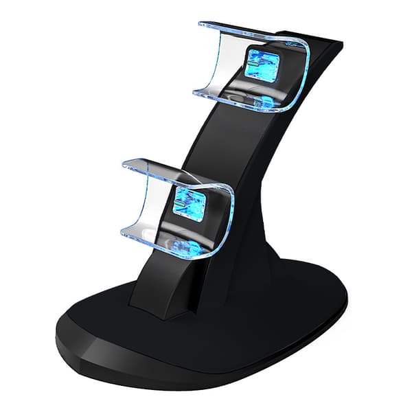 Laderstasjon - For Ps5-kontroller, dobbel kontroller, IC-beskyttelse, hurtiglading (svart)