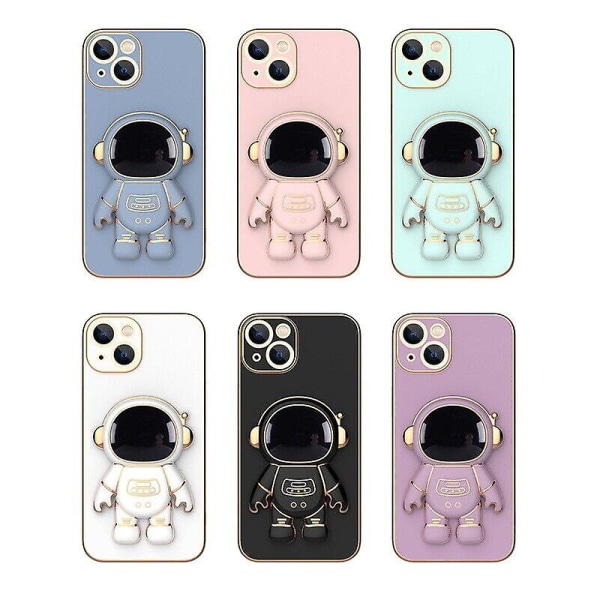 Astronaut Folding Stand Case Cover For iPhone 11 Pink