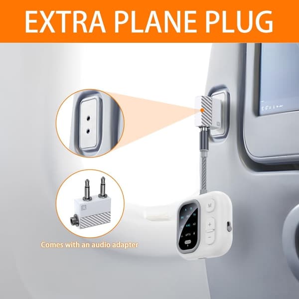 Bluetooth-mottaker med 3,5 mm Aux-lydkontakt, JS4 med gullbelagt adapterplugg