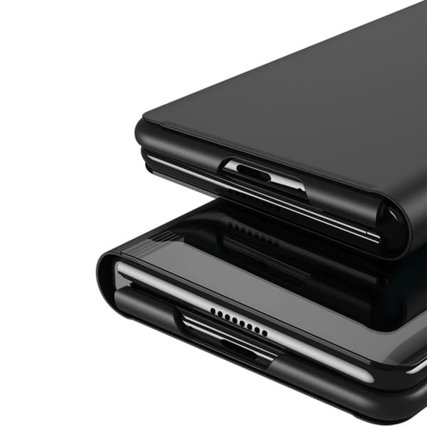 Etui til Samsung Galaxy Z Fold7, galvanisert speilflip med stativ Blue