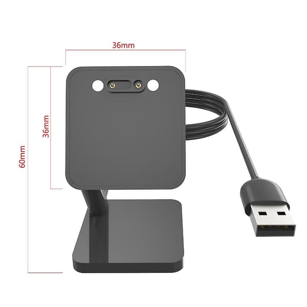 Strømadapter laderstativ ladekabel dokkingstasjon for Mibro X5-x3s