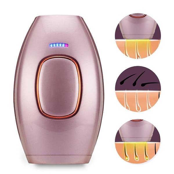 IPL Hårfjerning Laser Epilator 300000 Blits Barbering og Hårfjerning Permanent Epilator for Kvinner Smertefri WHITE