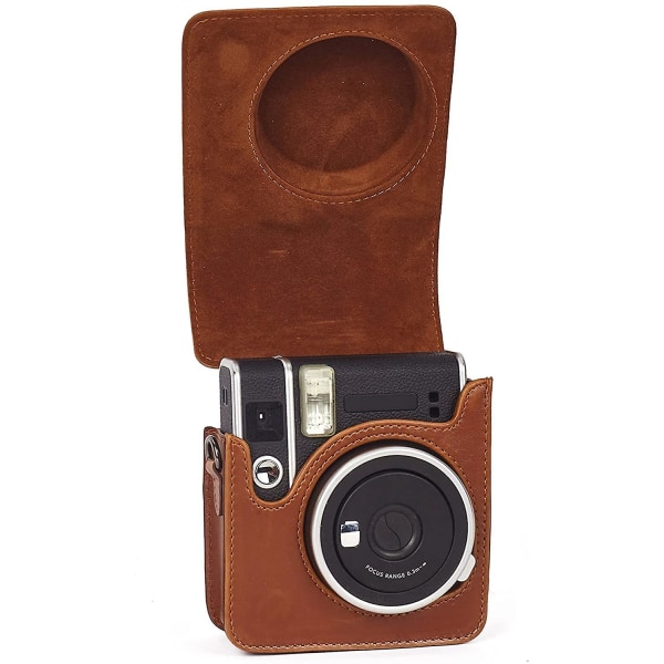 Suojaava pehmeä Pu- case Fujifilm Instax Mini 40:lle Brown