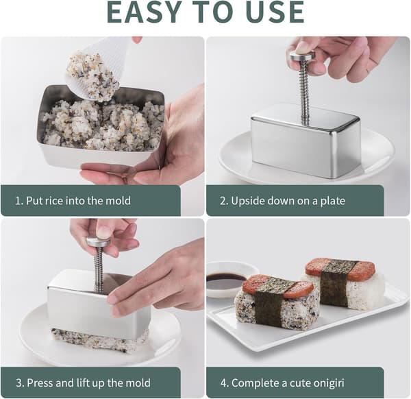 Spam Musubi-form i rustfritt stål
